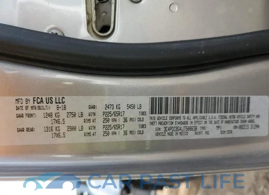 3C4PDCBG4JT508636# 13