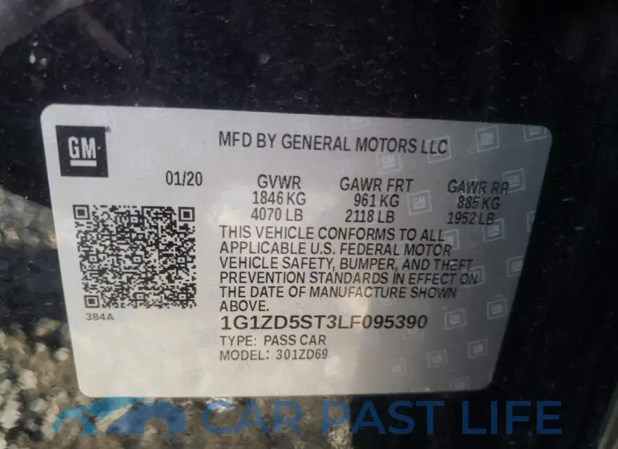 1G1ZD5ST3LF095390# 10