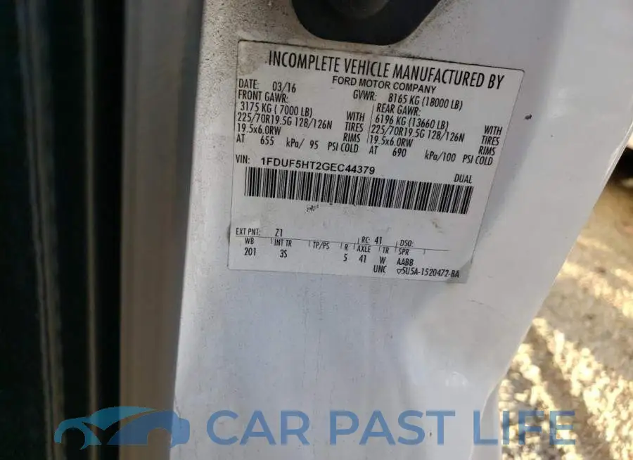 1FDUF5HT2GEC44379# 12
