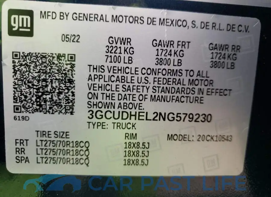 3GCUDHEL2NG579230# 10