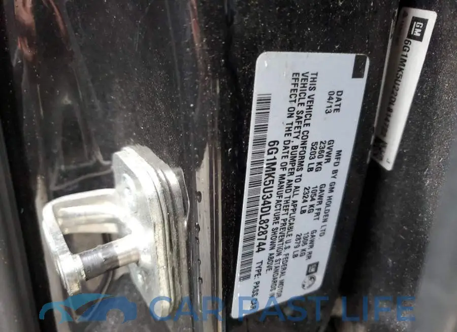 6G1MK5U34DL828744# 10