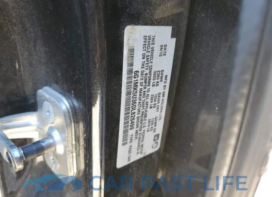 6G1MK5U36DL828499# 12