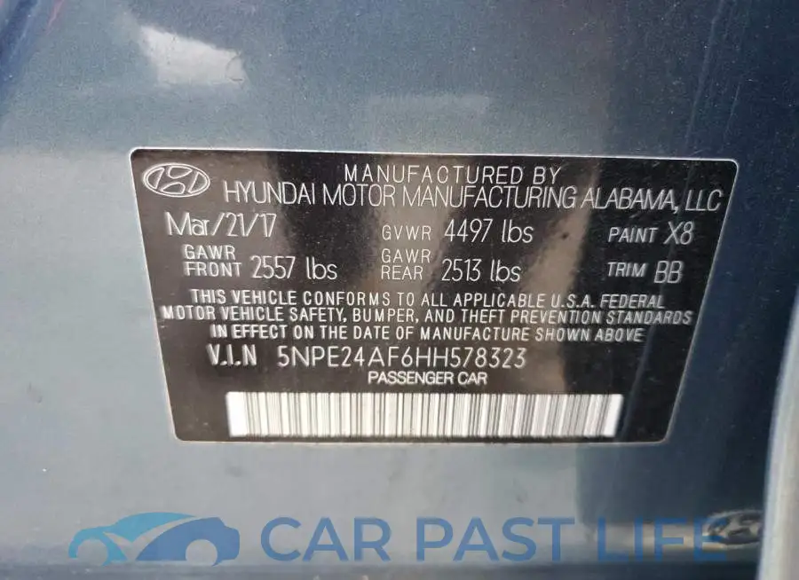 5NPE24AF6HH578323# 10