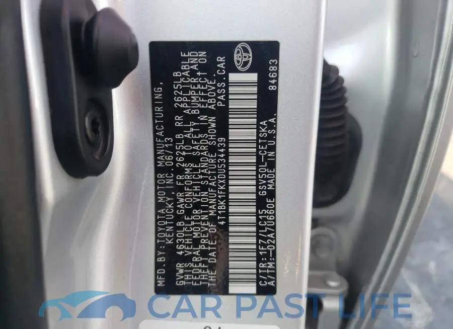 4T1BK1FKXDU534439# 10