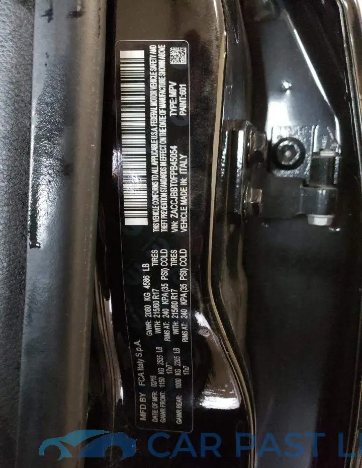 ZACCJBBT0FPB45054# 10