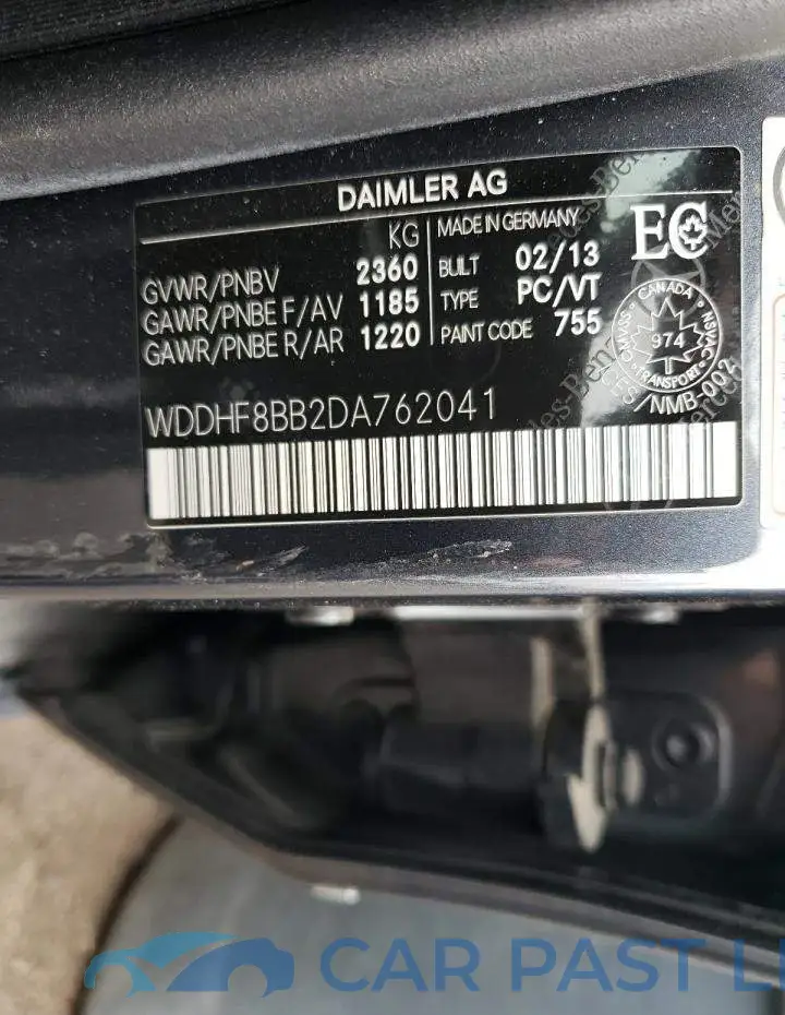 WDDHF8BB2DA762041# 12