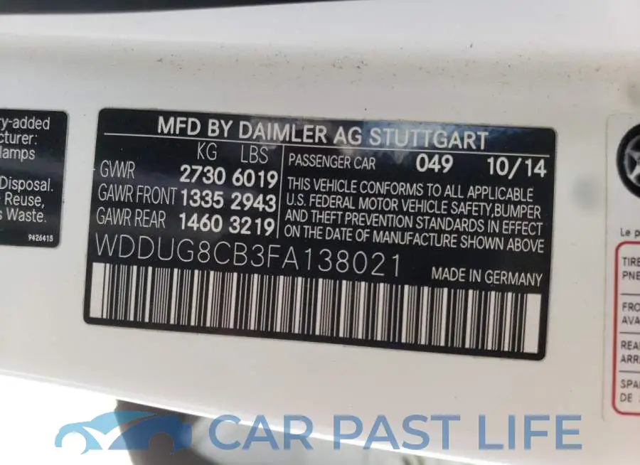 WDDUG8CB3FA138021# 10