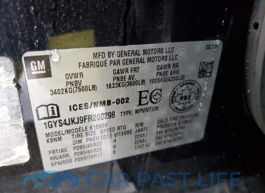 1GYS4JKJ9FR200298# 13