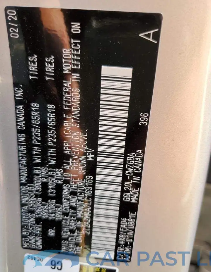 2T2AZMAA7LC169169# 12