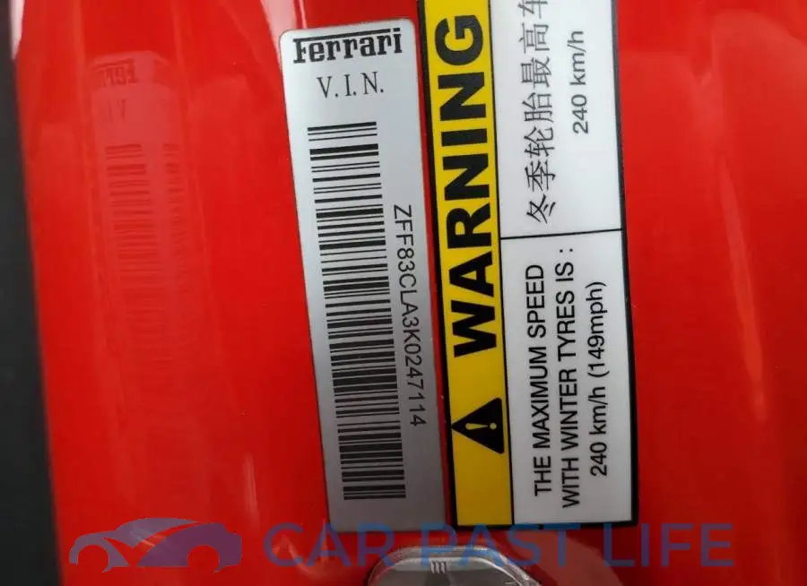 ZFF83CLA3K0247114# 10