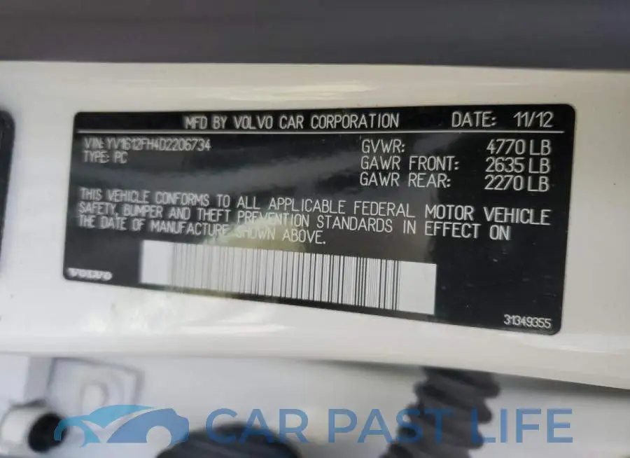 YV1612FH4D2206734# 13