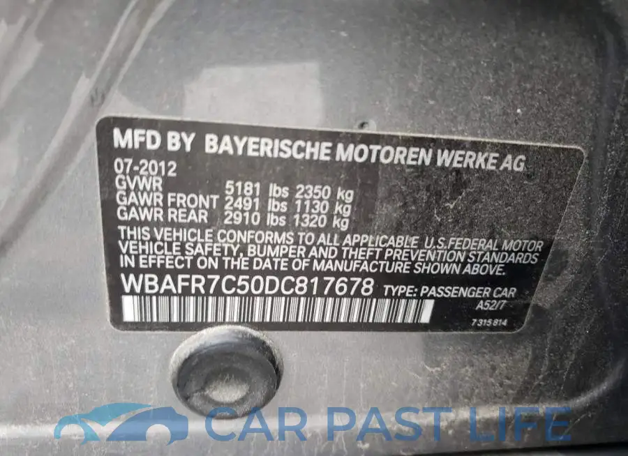 WBAFR7C50DC817678# 10
