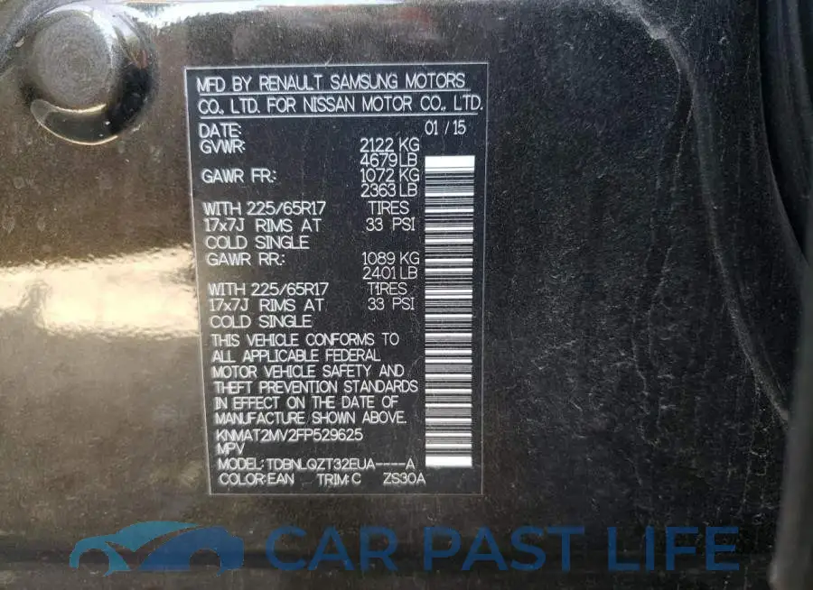 KNMAT2MV2FP529625# 10