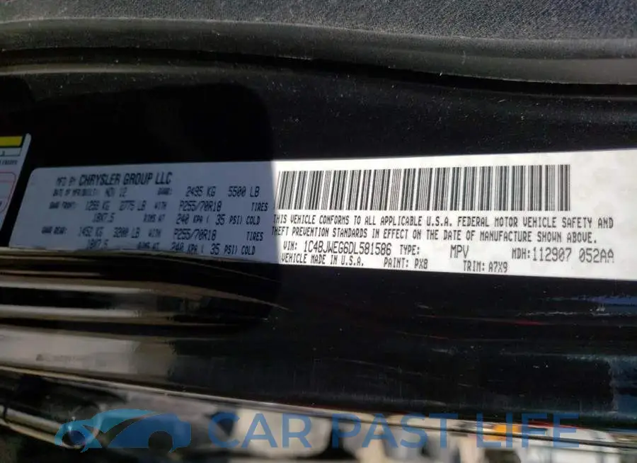 1C4BJWEG6DL581586# 10