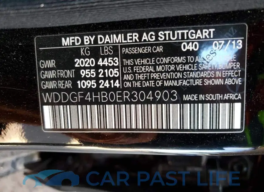 WDDGF4HB0ER304903# 13