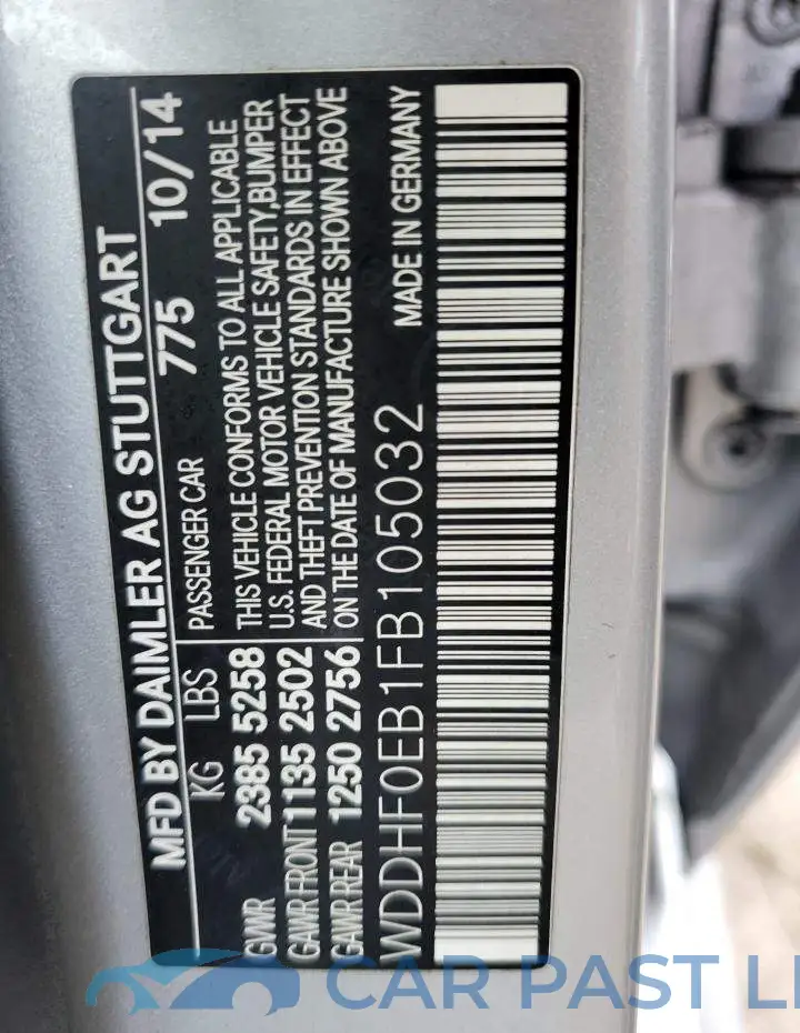 WDDHF0EB1FB105032# 12