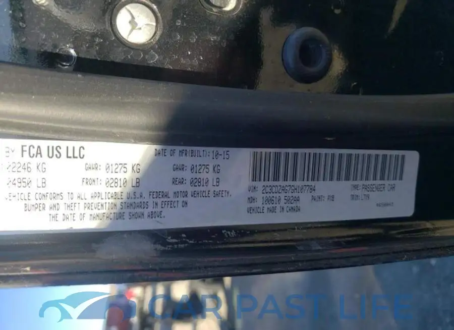 2C3CDZAG7GH107784# 10