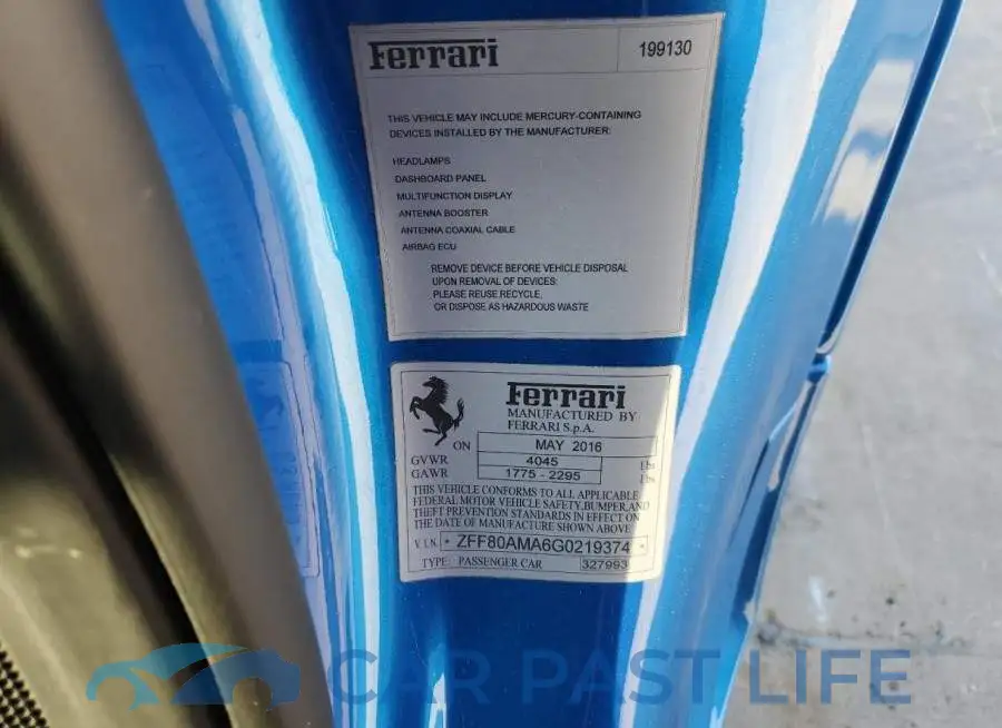 ZFF80AMA6G0219374# 13