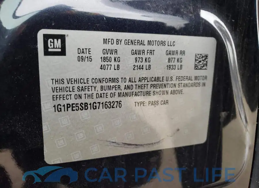 1G1PE5SB1G7163276# 13