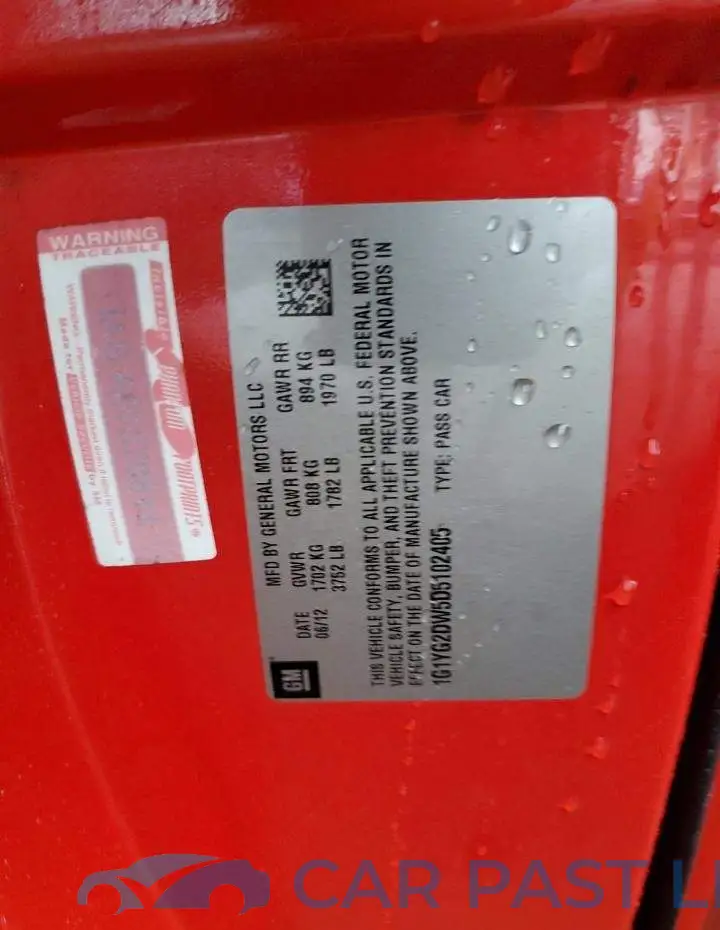 1G1YG2DW5D5102405# 10