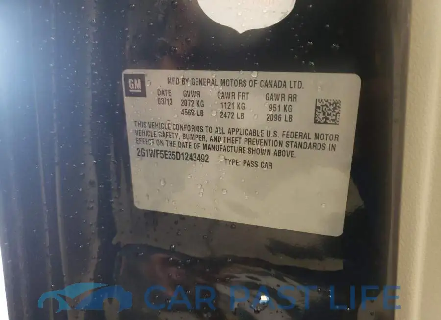 2G1WF5E35D1243492# 10
