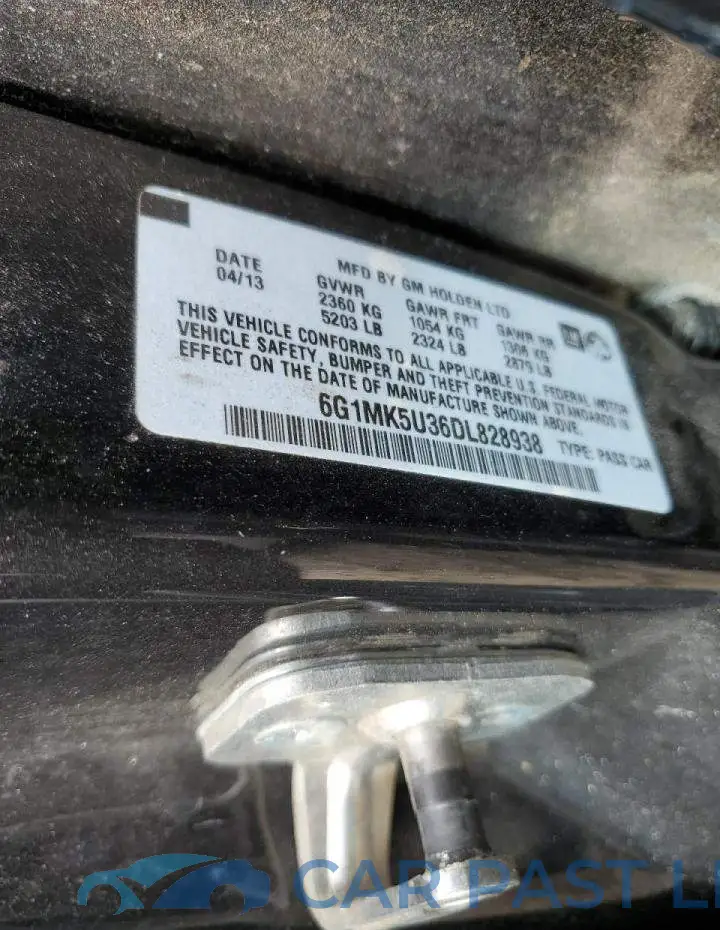 6G1MK5U36DL828938# 10