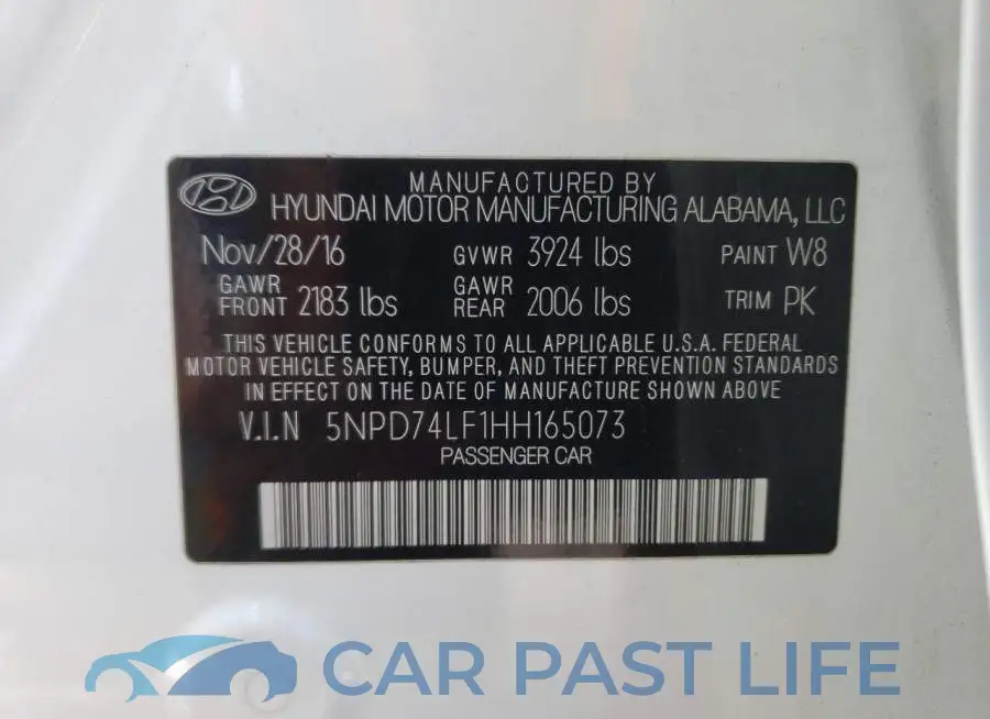 5NPD74LF1HH165073# 10