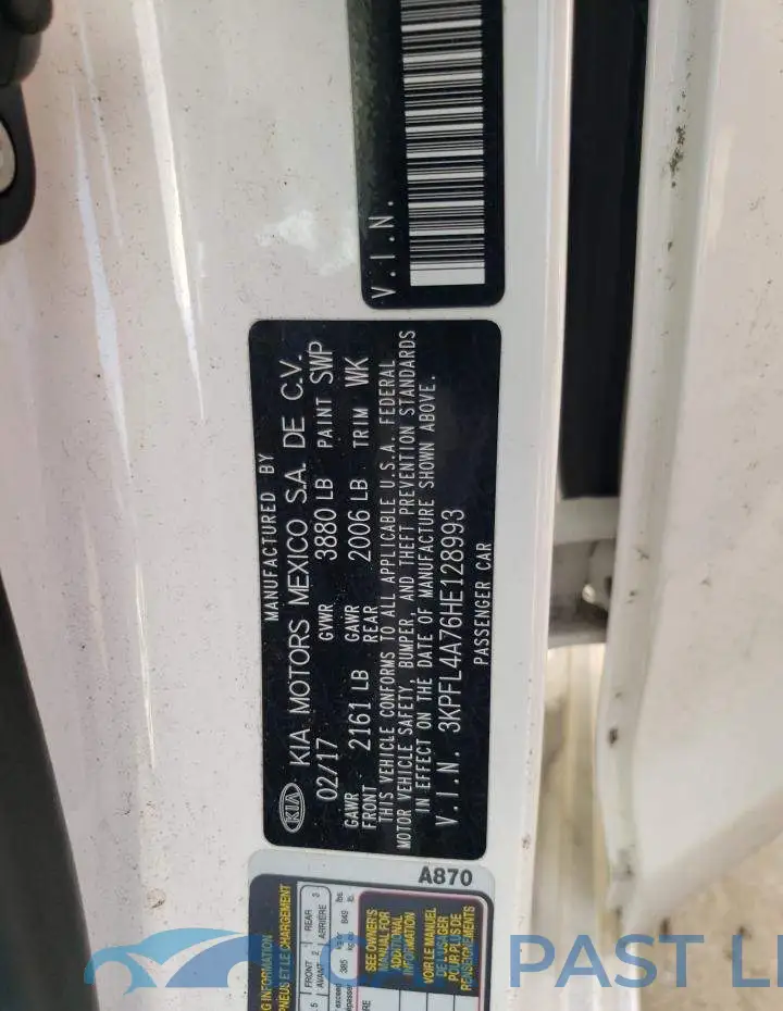 3KPFL4A76HE128993# 12