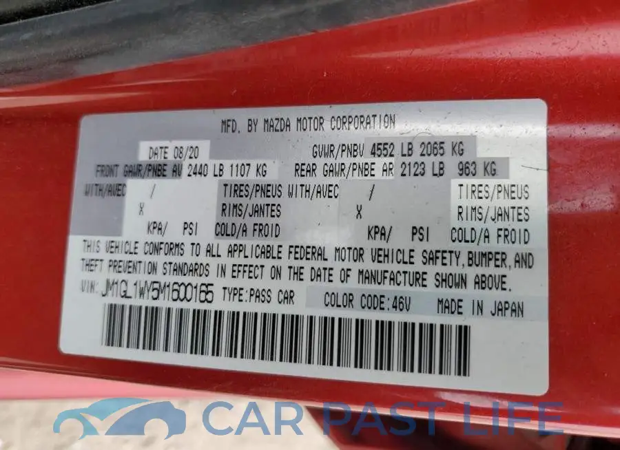JM1GL1WY5M1600165# 13