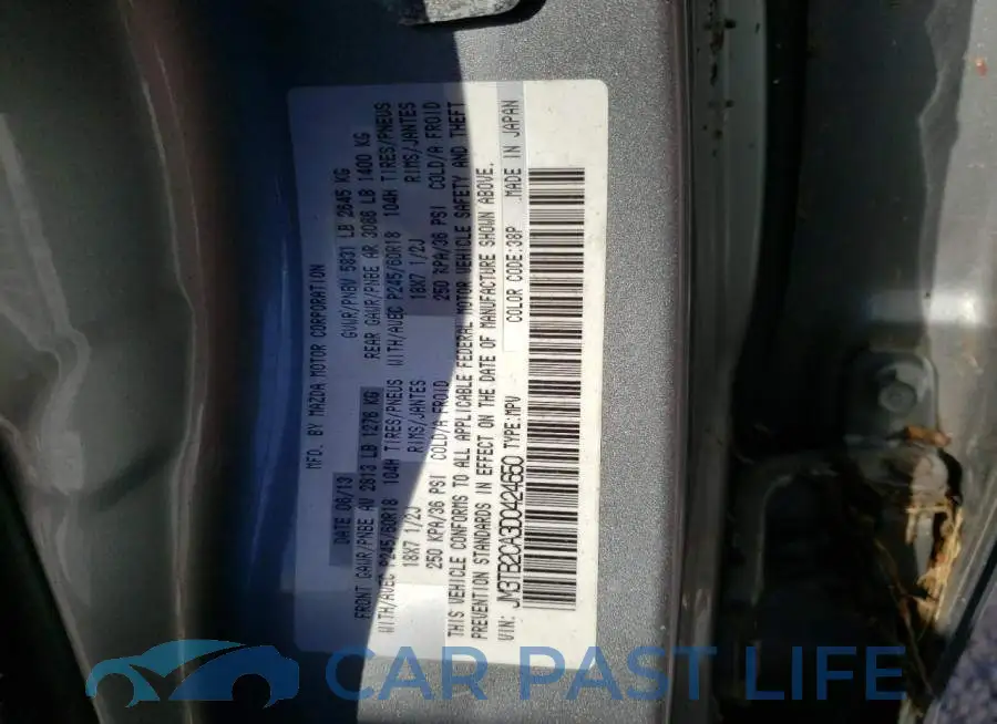 JM3TB2CA3D0424650# 10