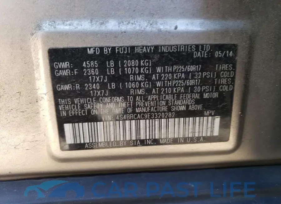 4S4BRCAC9E3320282# 13