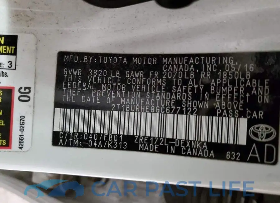 2T1BURHE8GC677122# 12