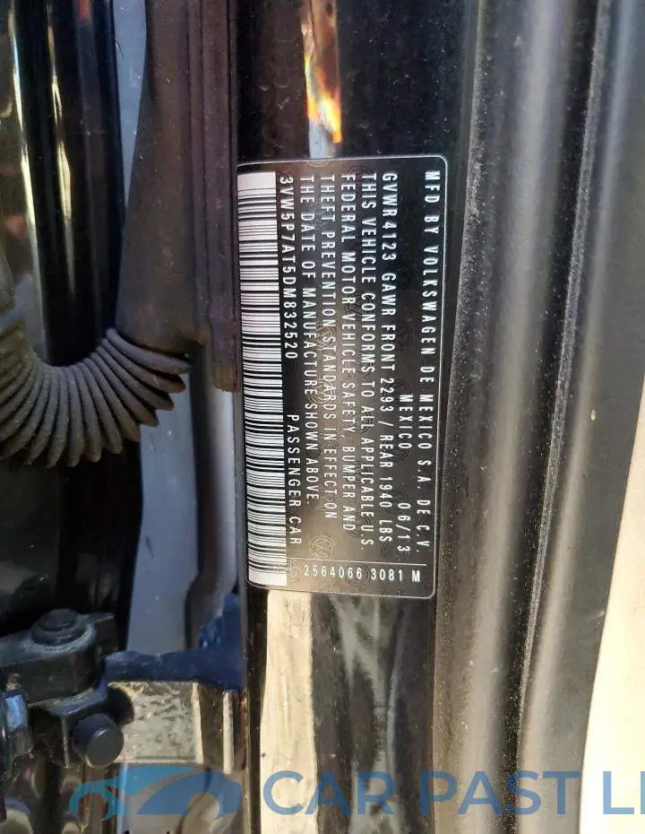 3VW5P7AT5DM832520# 10