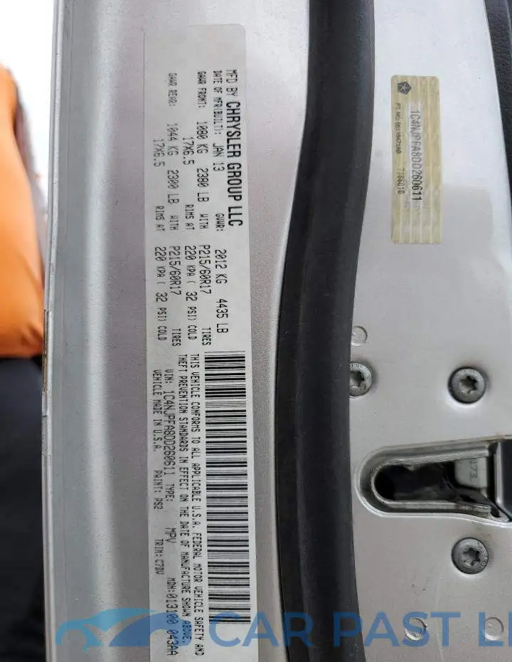 1C4NJPFA8DD260611# 10