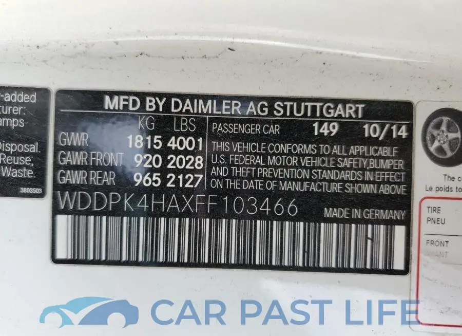 WDDPK4HAXFF103466# 13