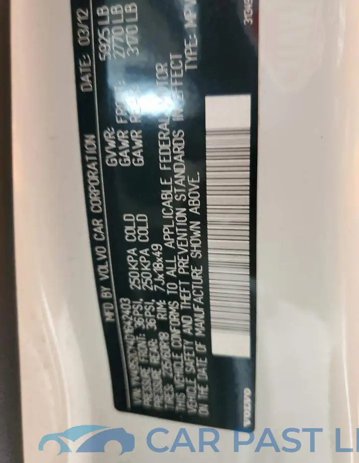 YV4952CY4D1642403# 10