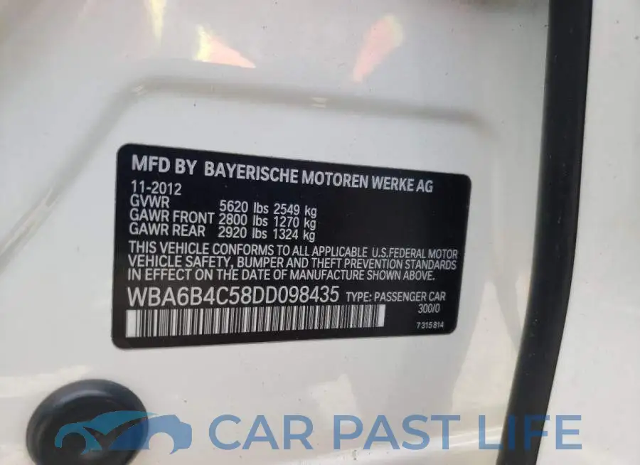 WBA6B4C58DD098435# 10