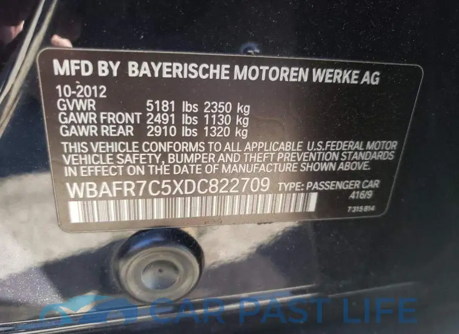 WBAFR7C5XDC822709# 10
