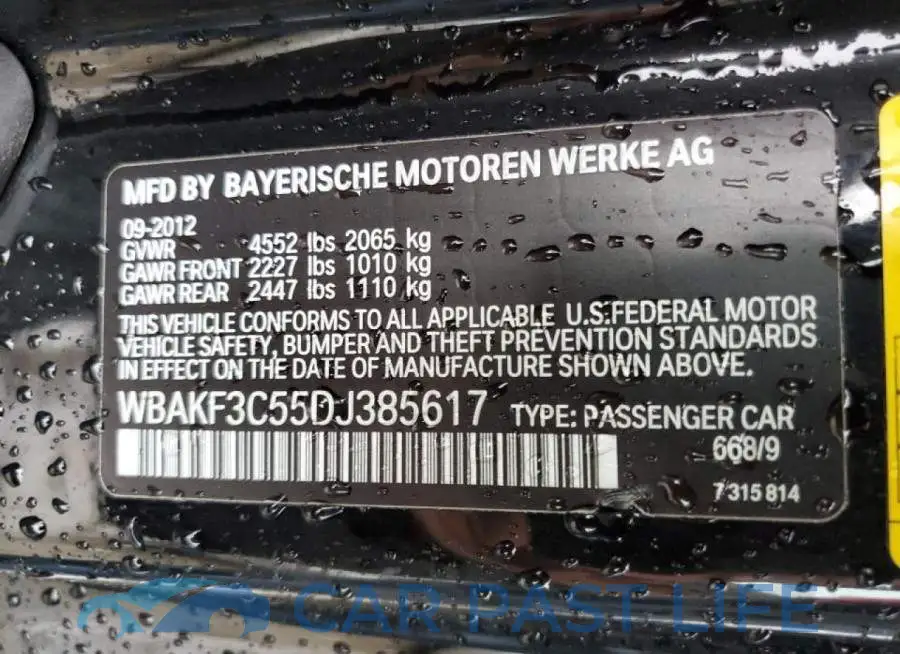 WBAKF3C55DJ385617# 12