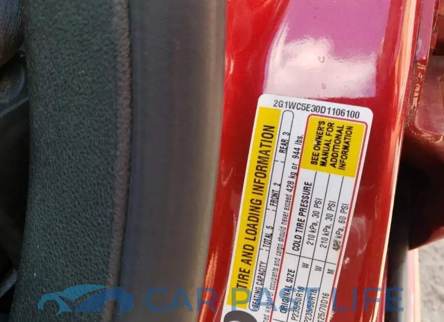 2G1WC5E30D1106100# 10