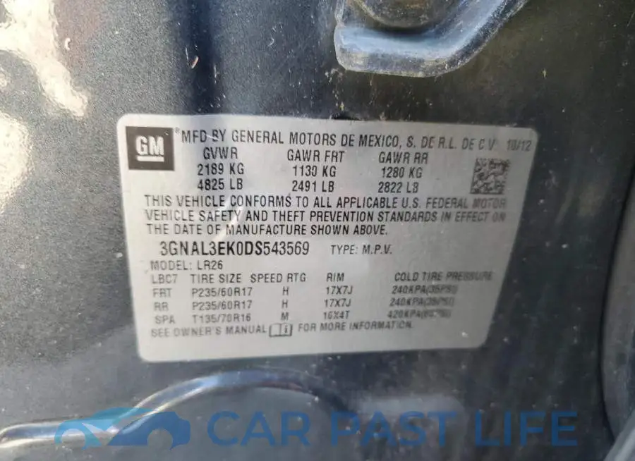 3GNAL3EK0DS543569# 13