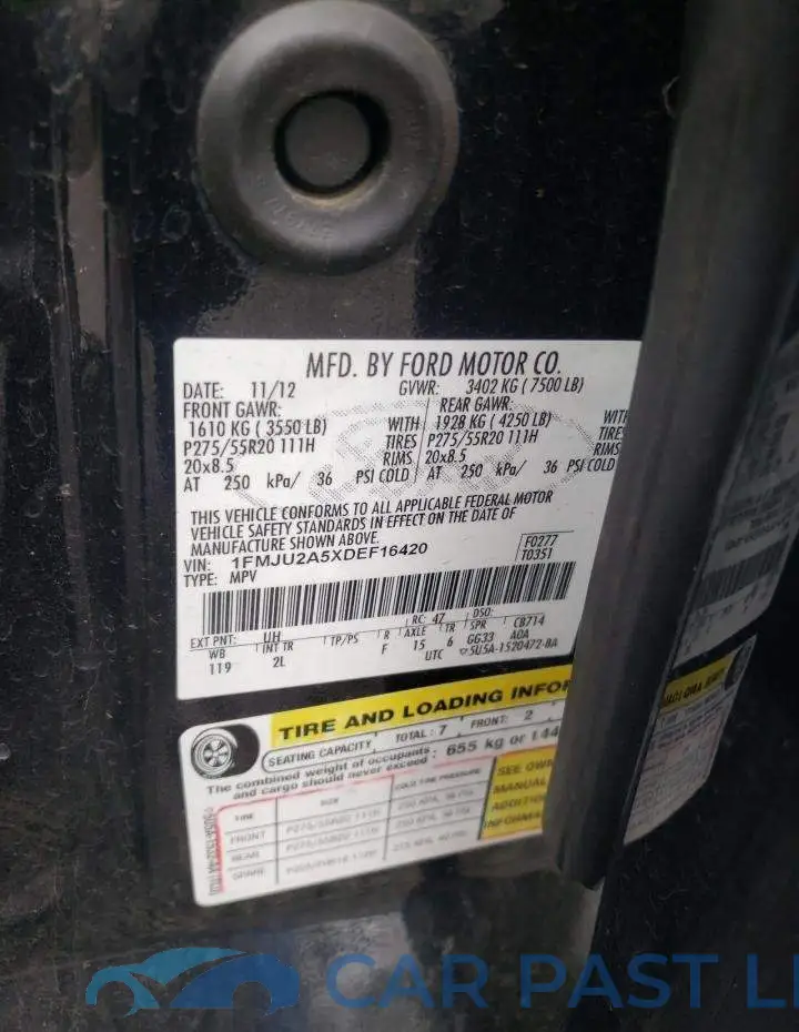1FMJU2A5XDEF16420# 13