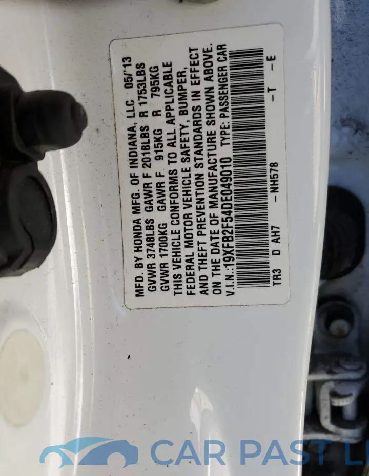19XFB2F54DE049010# 10