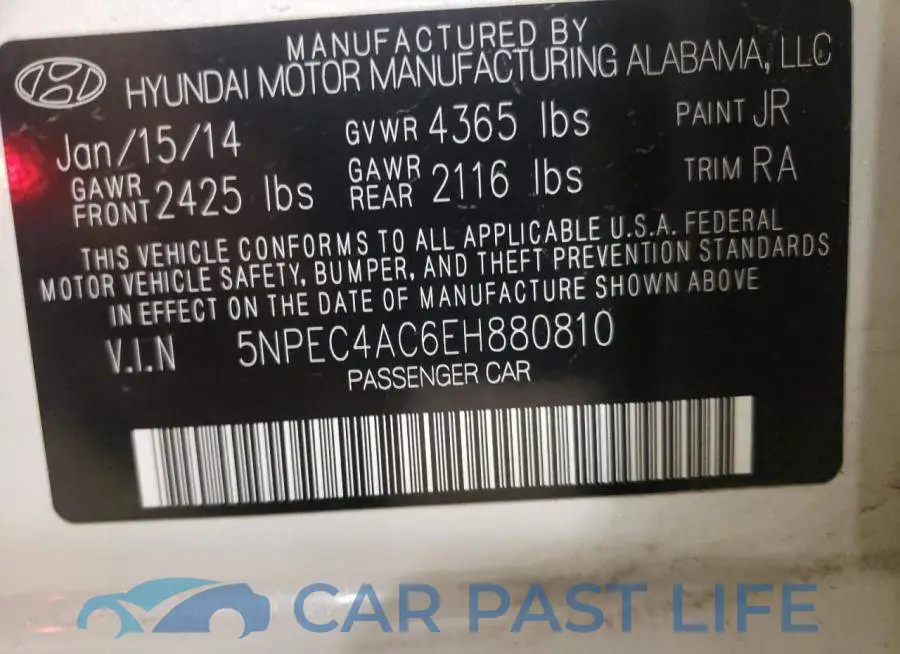 5NPEC4AC6EH880810# 10