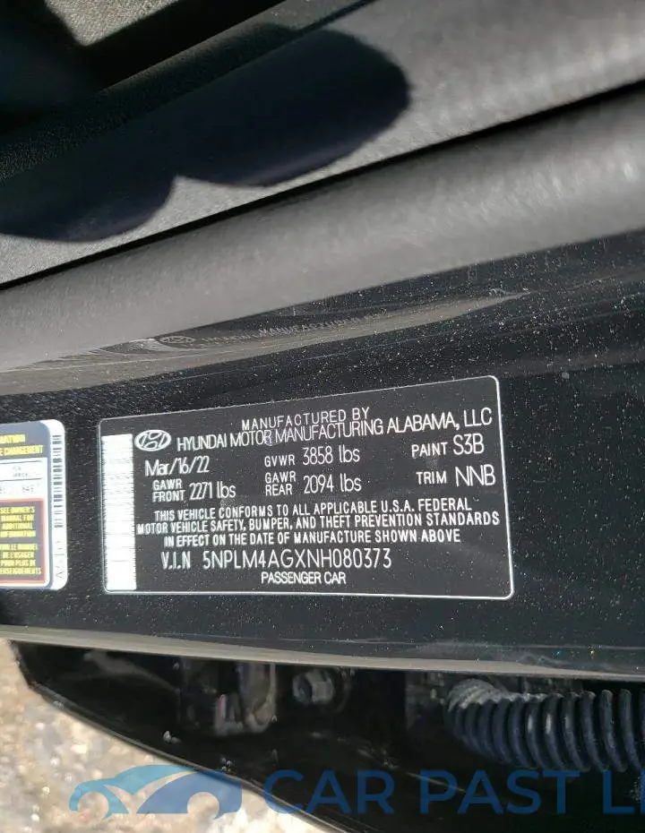 5NPLM4AGXNH080373# 10