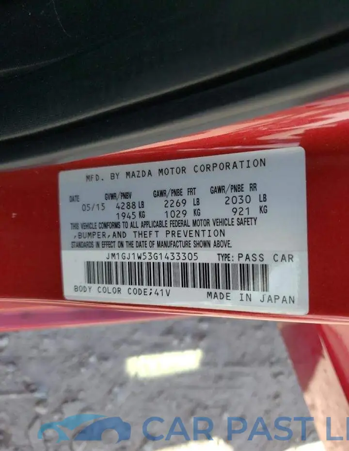 JM1GJ1W53G1433305# 10
