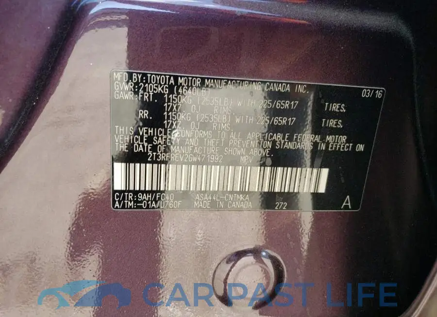 2T3RFREV2GW471992# 13
