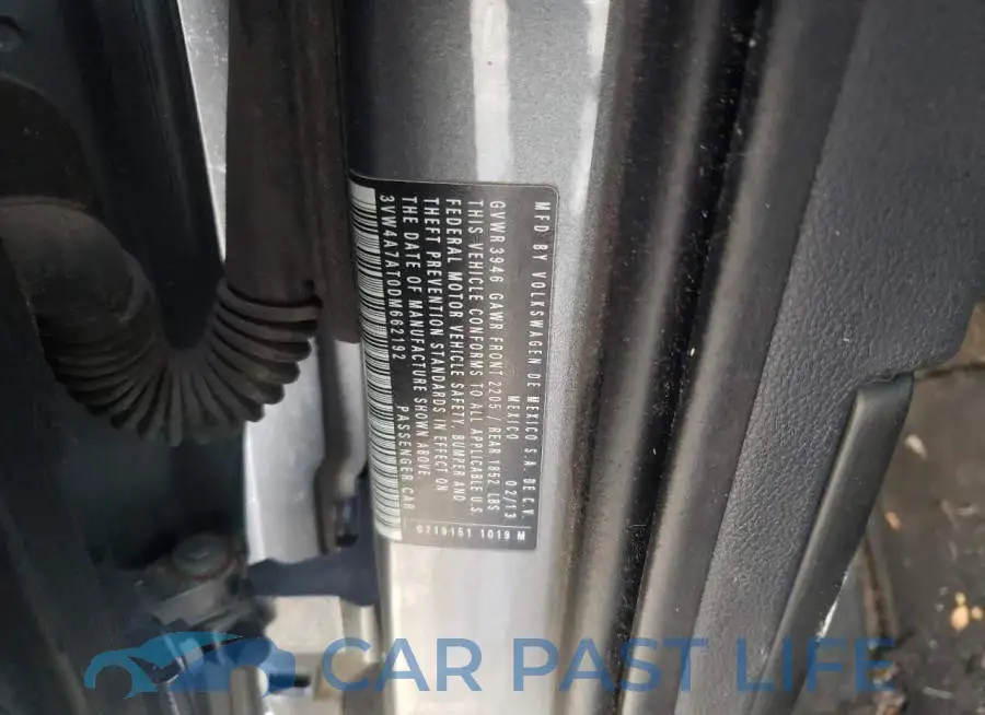 3VW4A7AT0DM662192# 12
