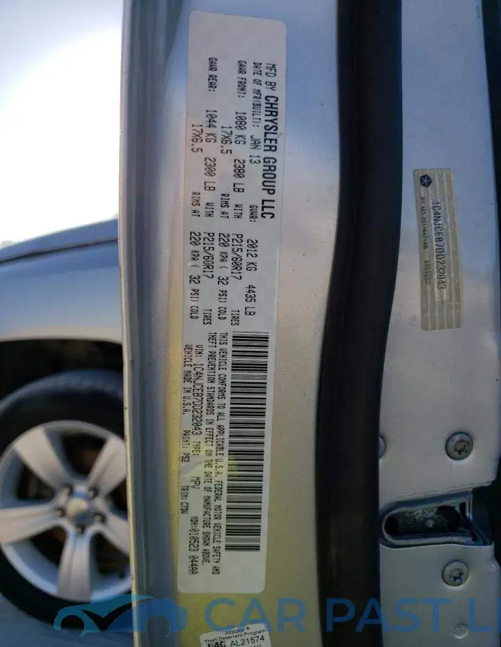 1C4NJCEB7DD232043# 13