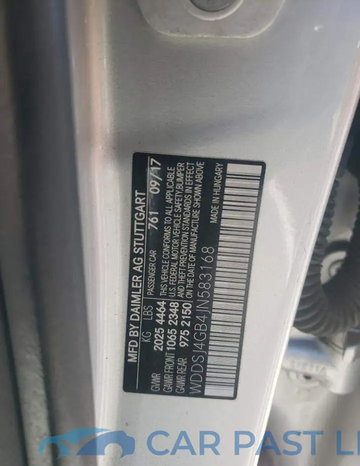 WDDSJ4GB4JN583168# 10